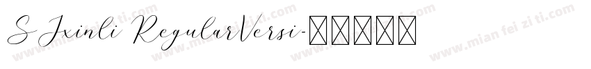 SJxinli RegularVersi字体转换
